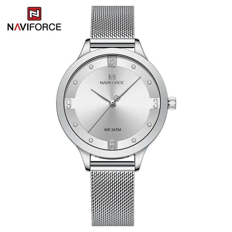 Mesh Steel Band Women Watches Youthful Simple Quartz Female Wristwatch 3ATM Waterproof Business Bracelets Montre Femme