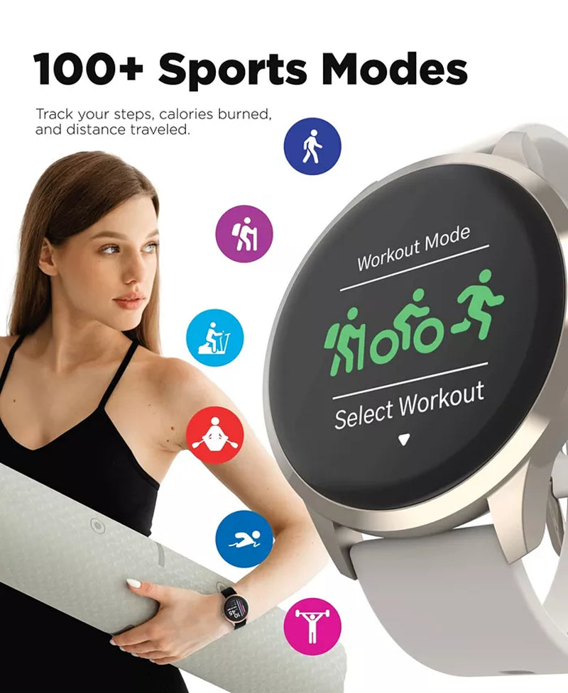 Sport 4 Unisex Silicone Strap Smartwatch 43.2Mm